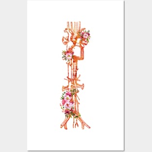 Aorta vein and heart Posters and Art